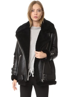 Acne Studios Velocite Shearling Moto Jacket