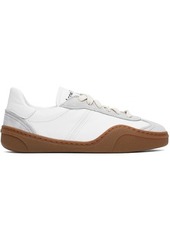 Acne Studios White & Gray Lace-Up Sneakers