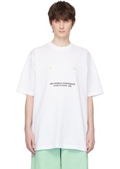 Acne Studios White 'Inflatable Confidence' T-Shirt