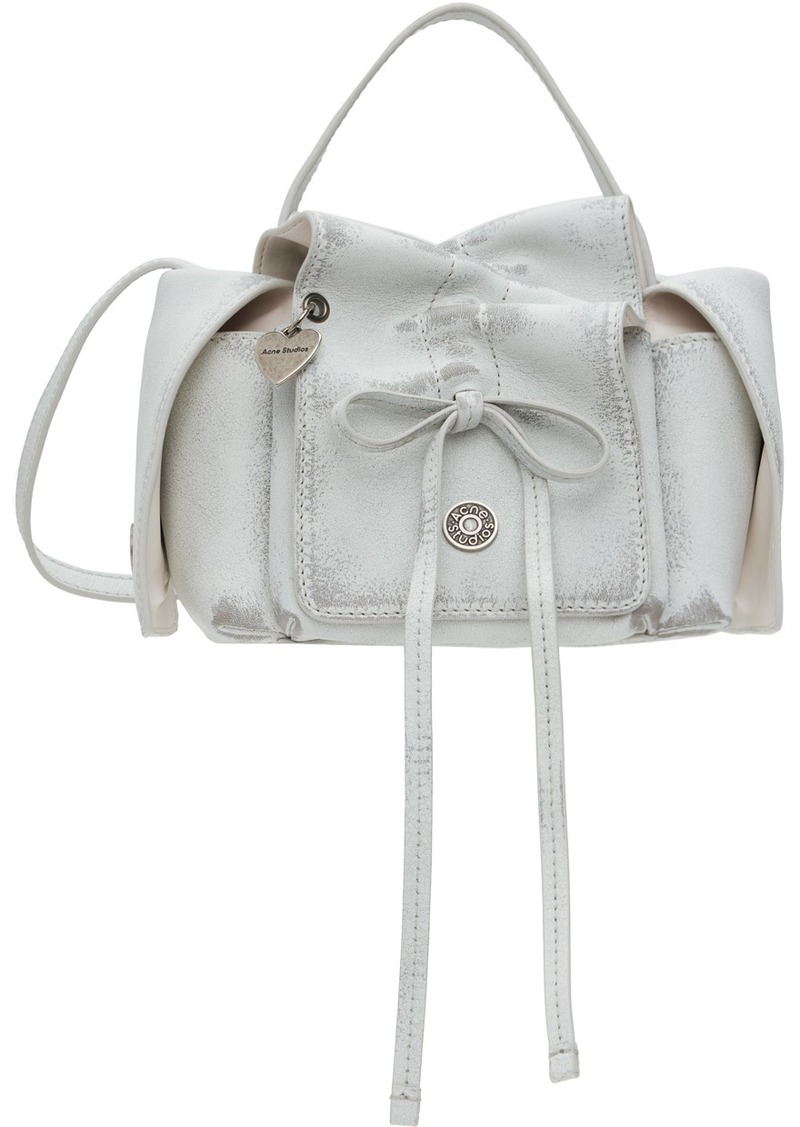 Acne Studios White Multipocket Mini Bag