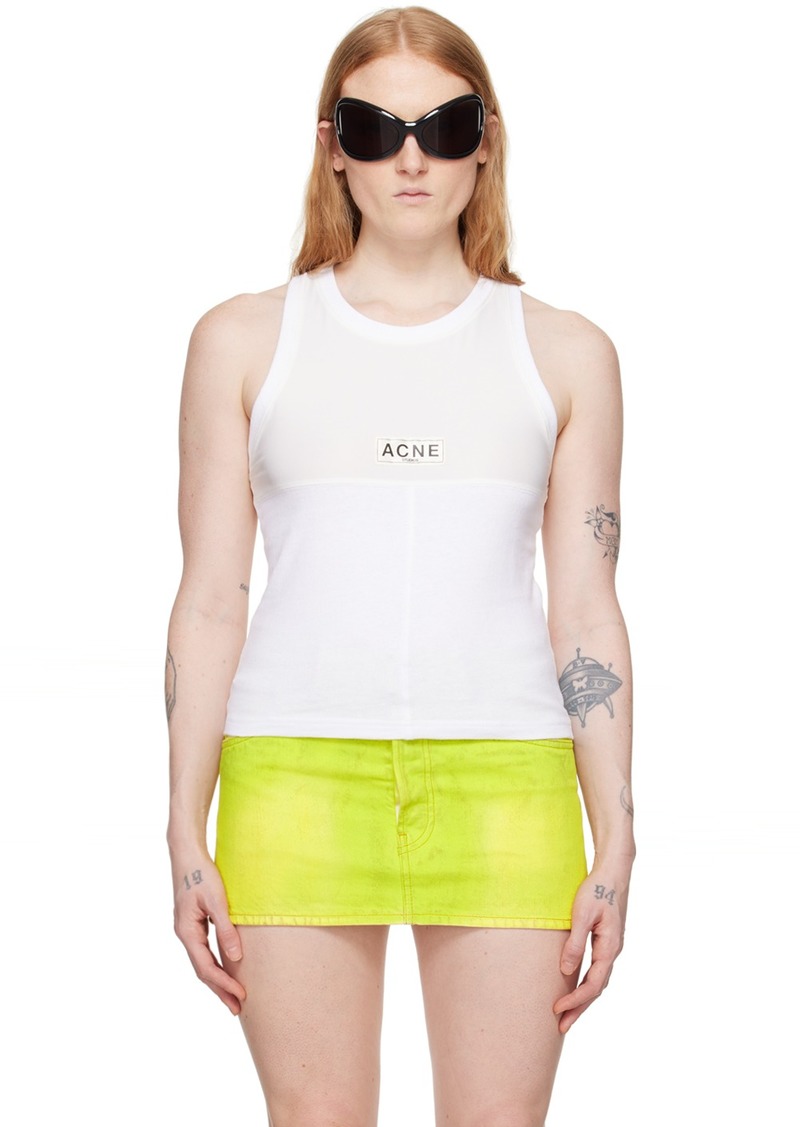 Acne Studios White Paneled Tank Top