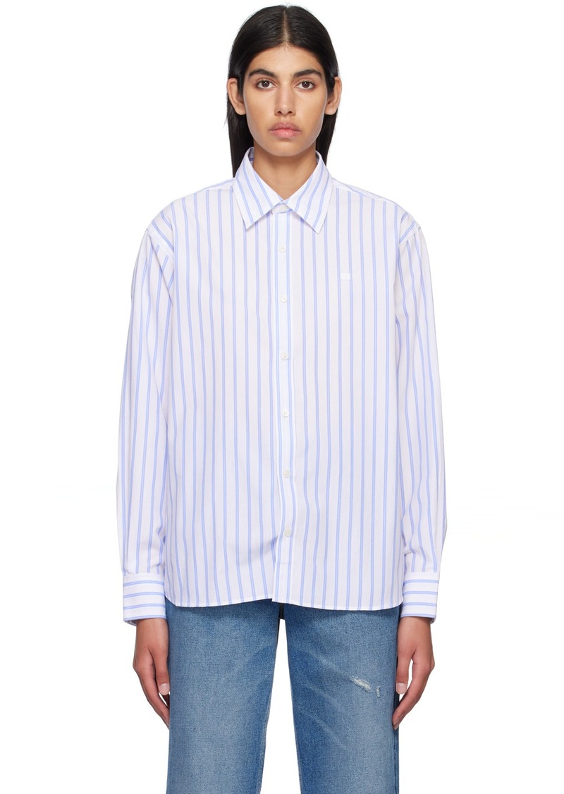 Acne Studios White Stripe Shirt