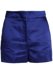 Acne Studios Woman Callie Duchesse-satin Shorts Royal Blue