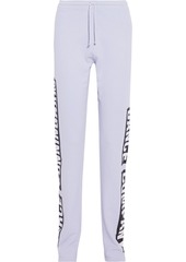 Acne Studios Woman Fella Printed French Cotton-terry Track Pants Sky Blue