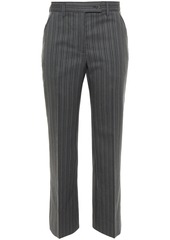 Acne Studios Woman Herringbone Wool-blend Straight-leg Pants Gray