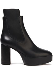 Acne Studios Woman Leather Platform Ankle Boots Black