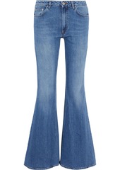 Acne Studios Woman Mello Faded Low-rise Flared Jeans Mid Denim