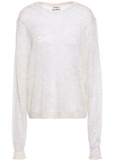 Acne Studios - Kelsie mélange knitted sweater - White - XS