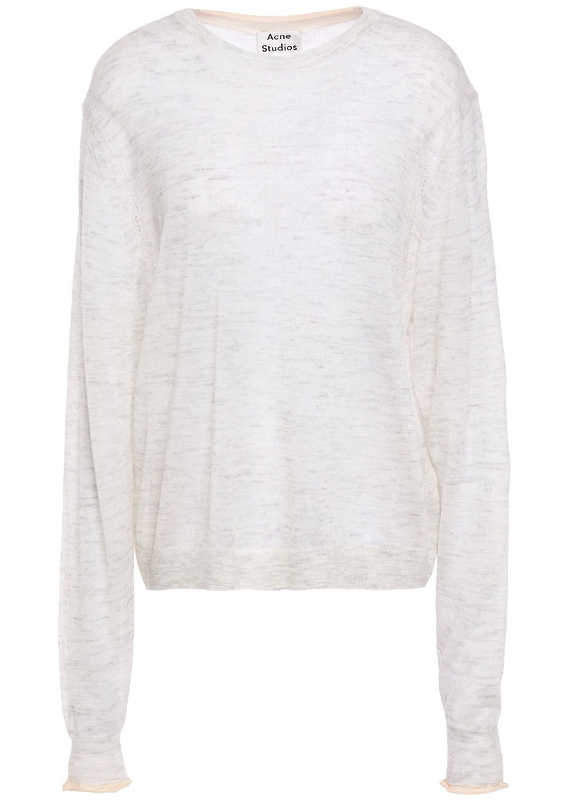 Acne Studios - Kelsie mélange knitted sweater - White - S