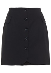 Acne Studios Woman Piqué Mini Skirt Black