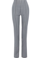 Acne Studios Woman Striped Wool Slim-leg Pants Gray