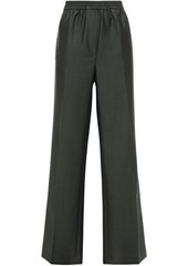 Acne Studios - Wool and mohair-blend wide-leg pants - Green - DE 32