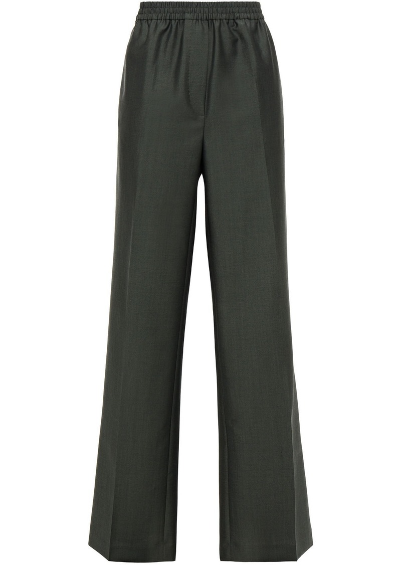 Acne Studios - Wool and mohair-blend wide-leg pants - Green - DE 32