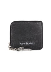 Acne Studios Aquare Leather Zip Coin Purse