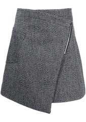 Acne Studios asymmetric woven mini skirt
