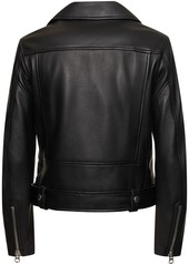 Acne Studios Belted Leather Biker Jacket