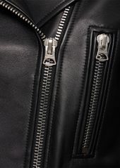 Acne Studios Belted Leather Biker Jacket