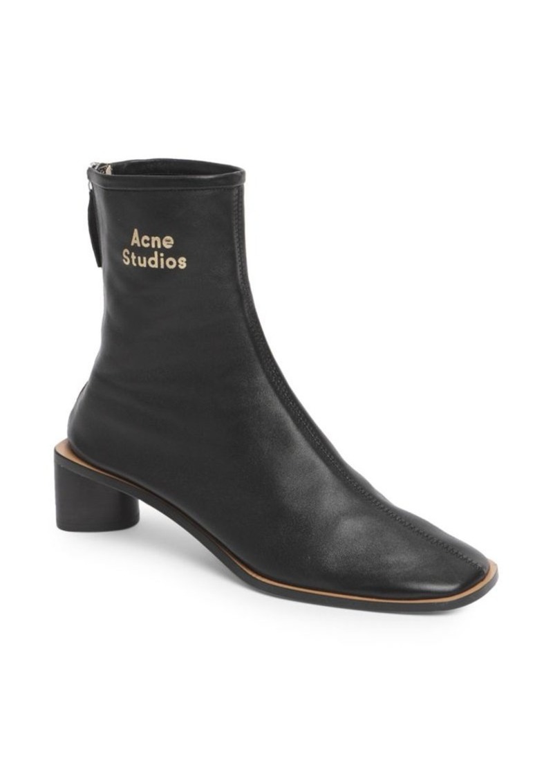 acne square toe boots