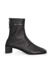 Acne Studios Bertine Square-Toe Leather Ankle Boots