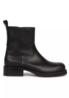 Acne Studios Besare Waxed Leather Boots