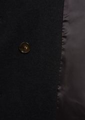 Acne Studios Boiled Wool Midi Coat W/ Belt