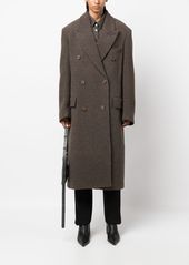 Acne Studios bouclé-texture wool-blend coat