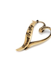 Acne Studios brass heart-shape earrings
