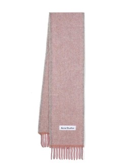 Acne Studios fringed mohair-wool scarf