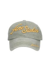 Acne Studios Carliy Logo Cotton Cap