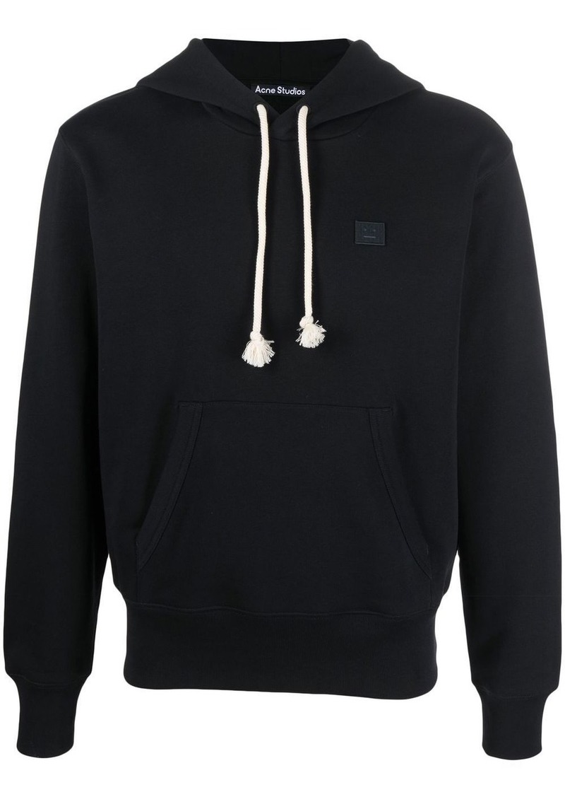 Acne Studios chest logo-patch detail hoodie