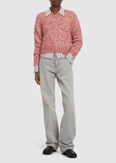 Acne Studios Chunky Mélange Wool Blend Knit Sweater