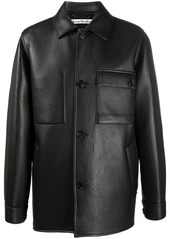 Acne Studios classic collar lambskin jacket