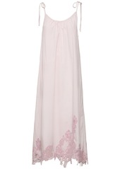 Acne Studios Cotton Midi Dress W/lace