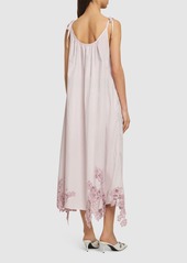 Acne Studios Cotton Midi Dress W/lace