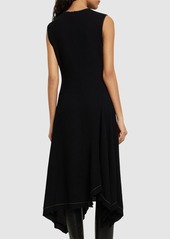 Acne Studios Crepe Gauze Sleeveless Midi Dress