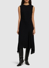 Acne Studios Crepe Gauze Sleeveless Midi Dress