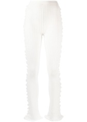 Acne Studios crochet-knit leggings