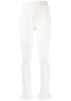 Acne Studios crochet-knit leggings