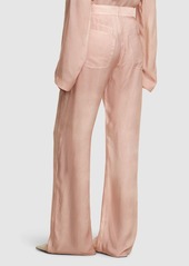 Acne Studios Cupro Twill Wide Pants