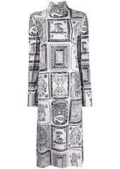 Acne Studios cut-out paisley-print dress