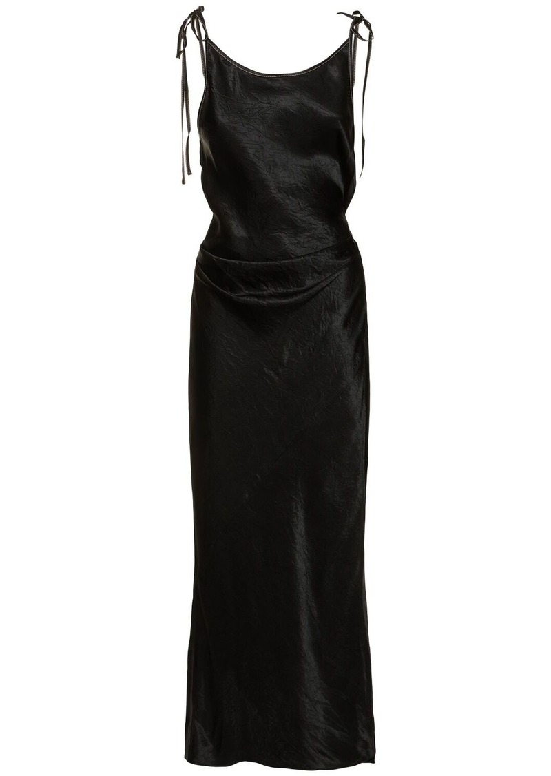 Acne Studios Dayla Satin Midi Dress