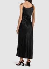 Acne Studios Dayla Satin Midi Dress