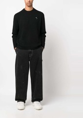Acne Studios logo-embroidered wool jumper