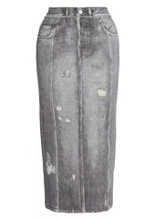 Acne Studios Etty Vintage Trompe L'oeil Midi-Skirt