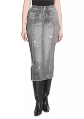 Acne Studios Etty Vintage Trompe L'oeil Midi-Skirt