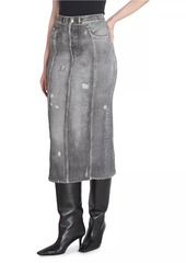 Acne Studios Etty Vintage Trompe L'oeil Midi-Skirt