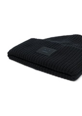 Acne Studios face-patch ribbed knit beanie