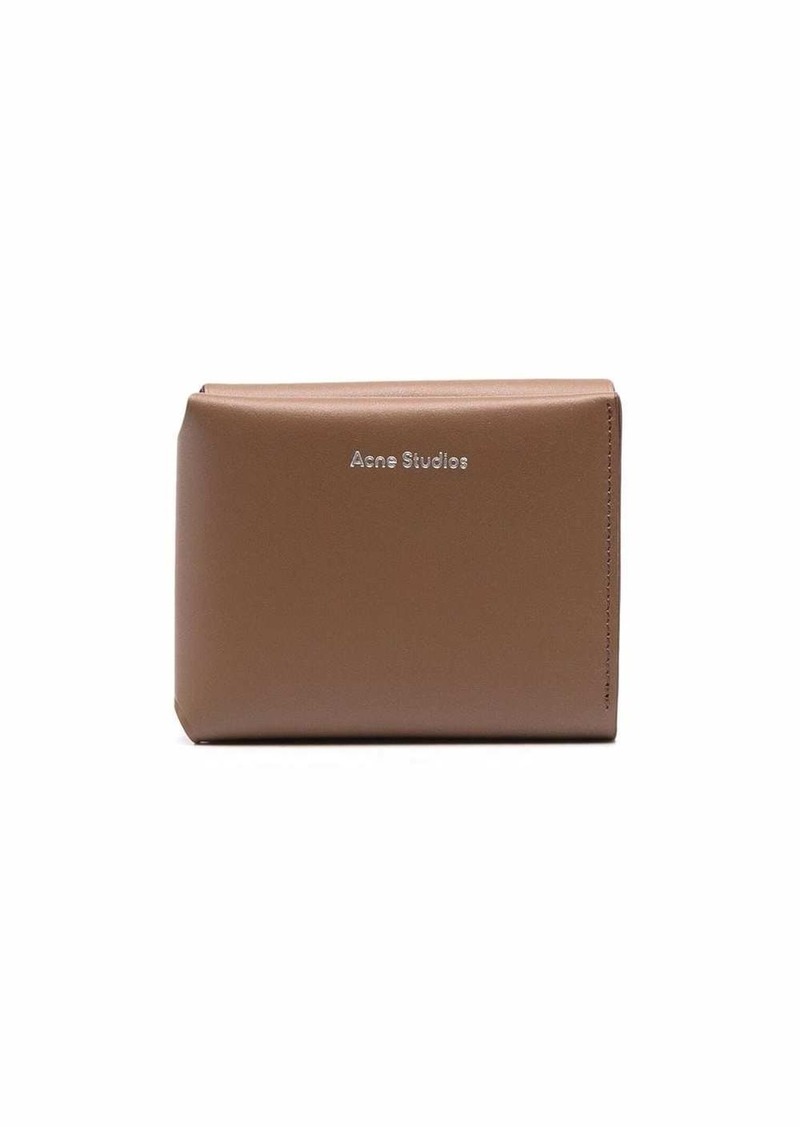 Acne Studios grained-effect trifold wallet