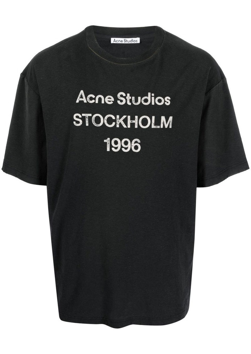 Acne Studios Logo Stockholm 1996-print T-shirt