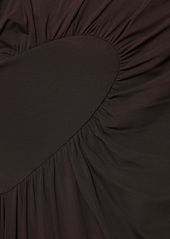 Acne Studios Heart Satin Draped Asymmetric Midi Skirt